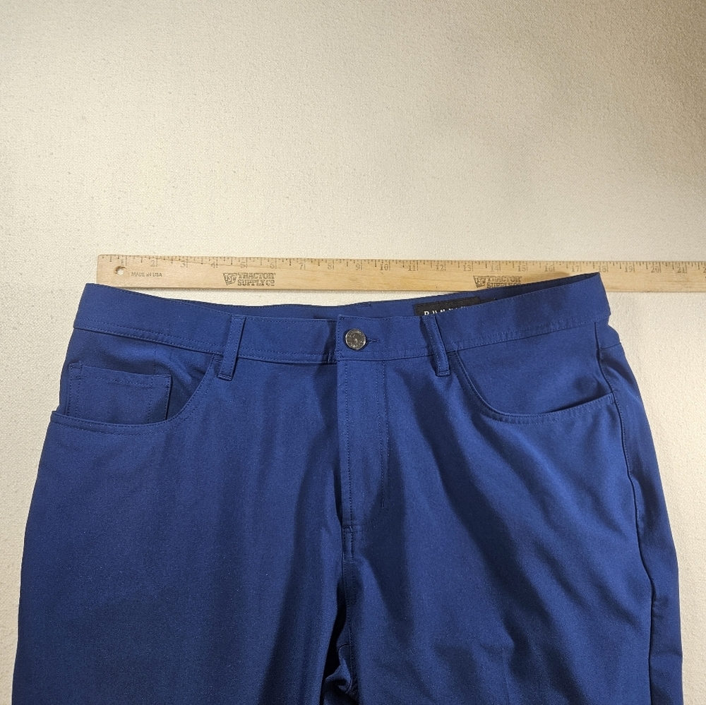 Dunning Golf Pants 36x30 Navy Performance 5 Pocket - Picture 5 of 8